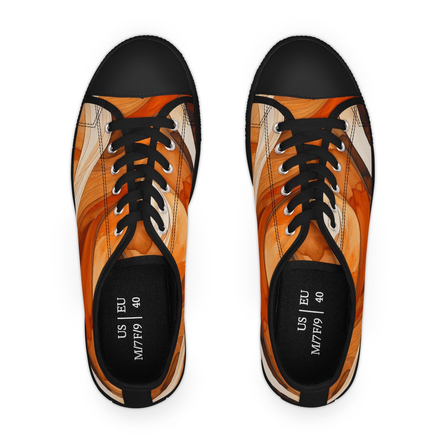 Bruntee Autumn Abstract Women’s Low Top Sneakers