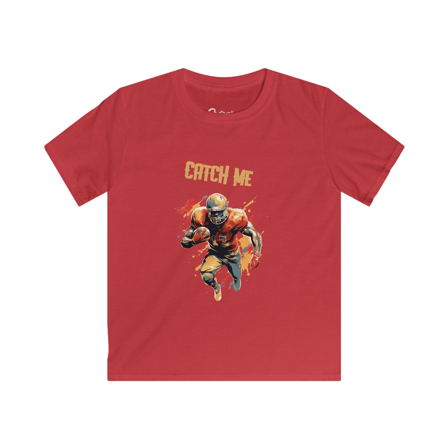 Youth Sports Graphic Tee – Catch Me Design, Active Kids T-Shirt, Birthday Gift, Cool Play Clothes