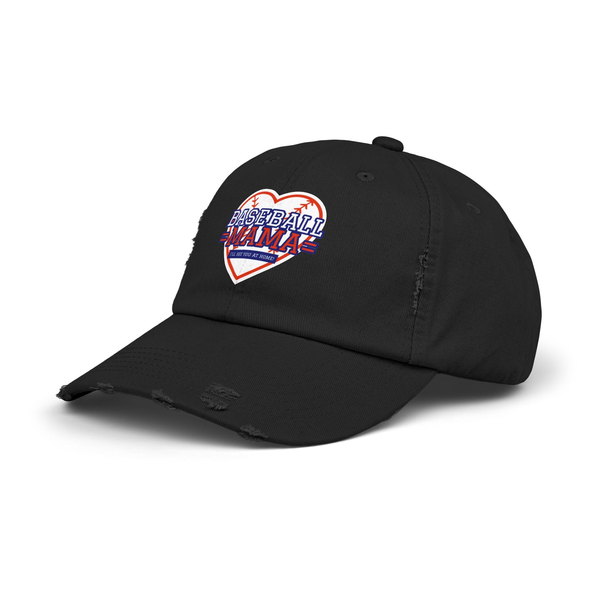 Baseball Mama Distressed Cap – Sports Fan Hat, Casual Summer Accessory, Game Day Gift for Moms