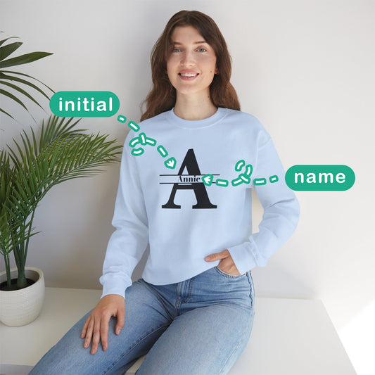 Your Name, Your Initial Sweatshirt