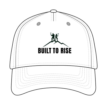 Built to Rise Adventure Cap – Motivational Baseball Hat, Outdoor & Fitness Headwear for Everyday Inspiration