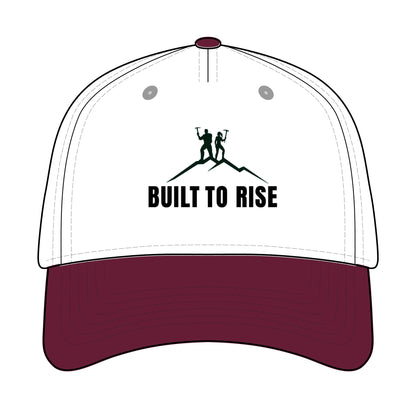 Built to Rise Adventure Cap – Motivational Baseball Hat, Outdoor & Fitness Headwear for Everyday Inspiration
