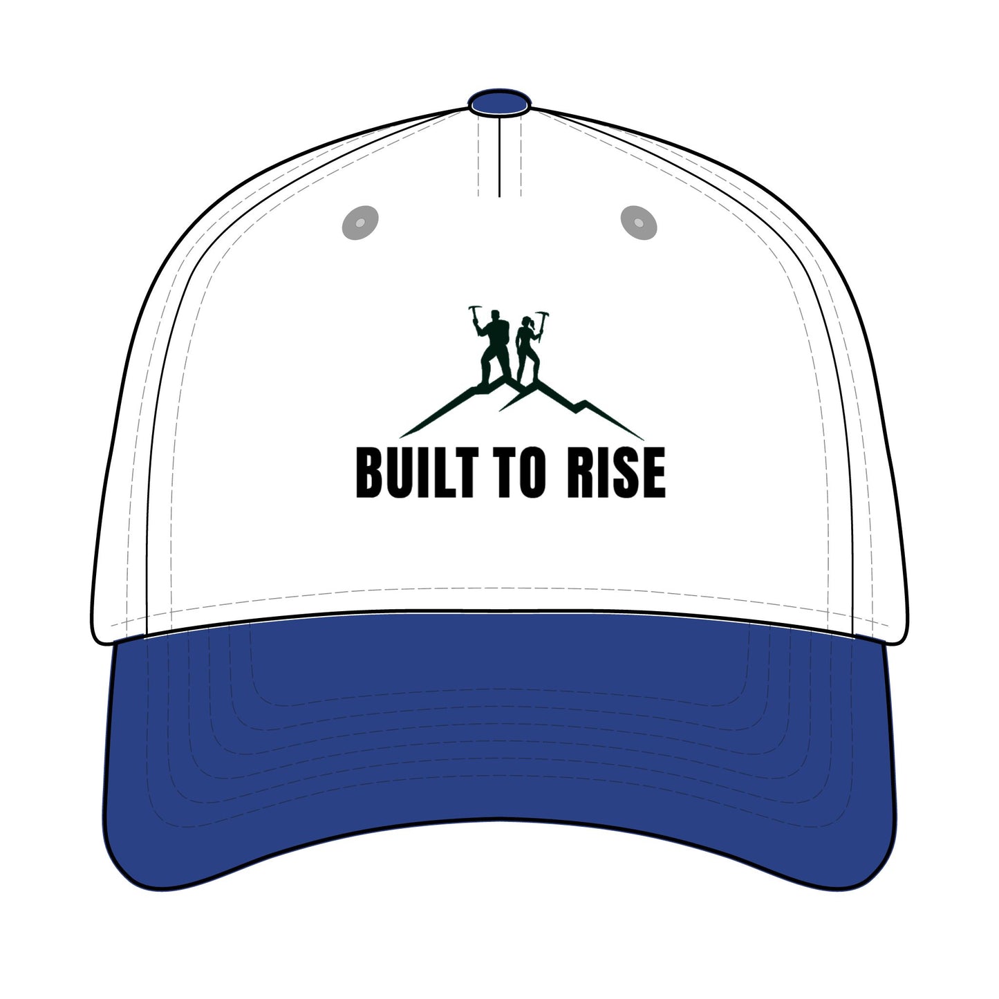 Built to Rise Adventure Cap – Motivational Baseball Hat, Outdoor & Fitness Headwear for Everyday Inspiration