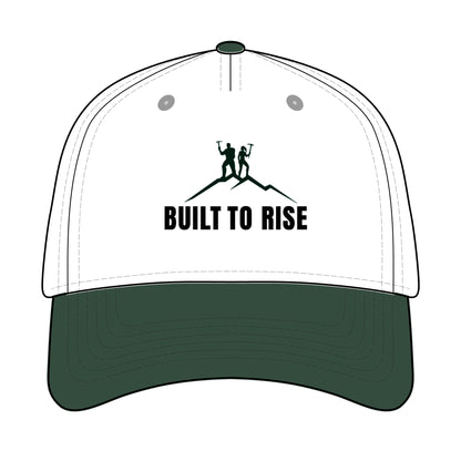 Built to Rise Adventure Cap – Motivational Baseball Hat, Outdoor & Fitness Headwear for Everyday Inspiration