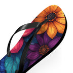 Vibrant Floral Flip Flops | Colorful Summer Sandals, Beachwear & Vacation Shoes
