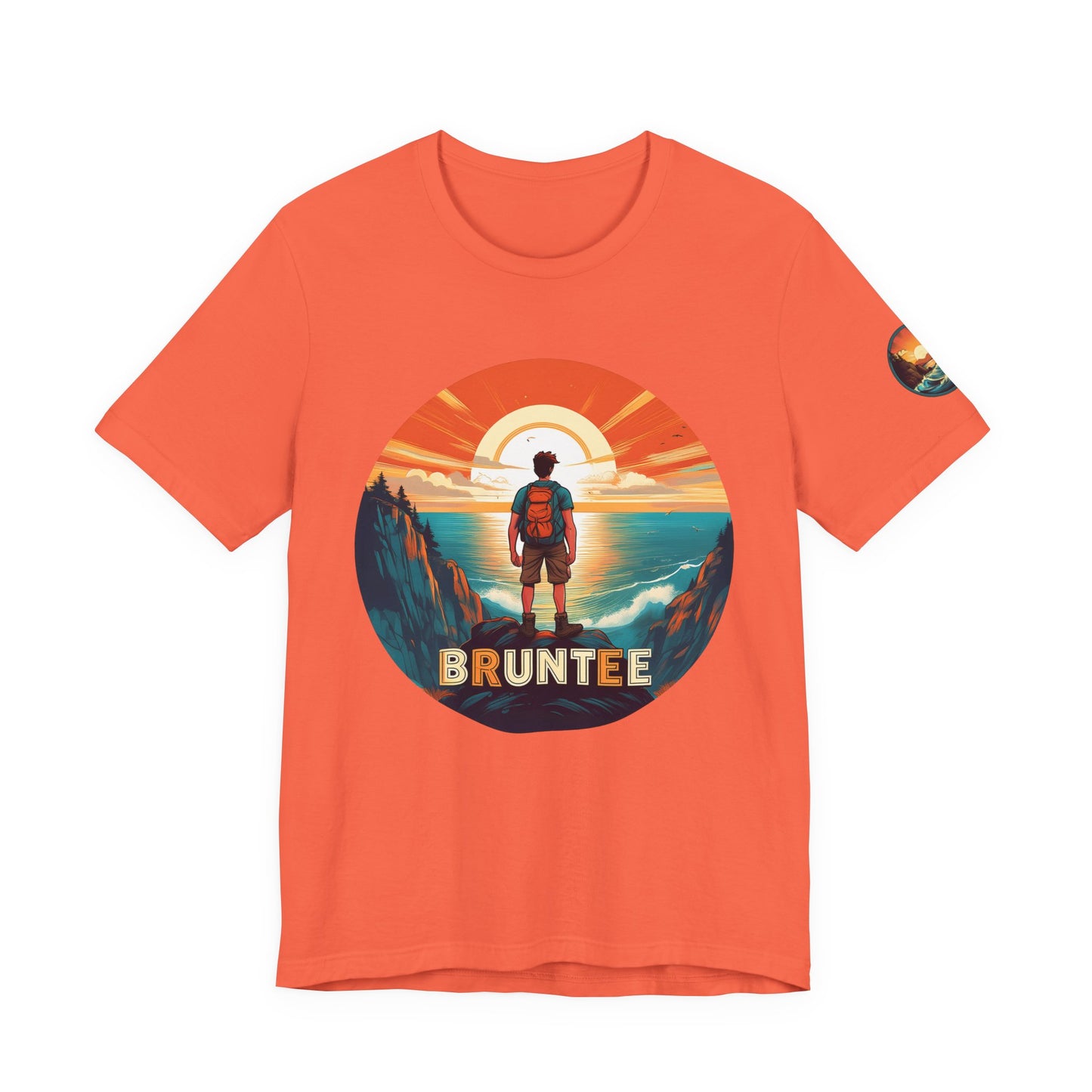 Men’s Retro Adventure Tee – Bruntee Graphic Shirt, Summer Travel & Beach Style, Gift for Explorers