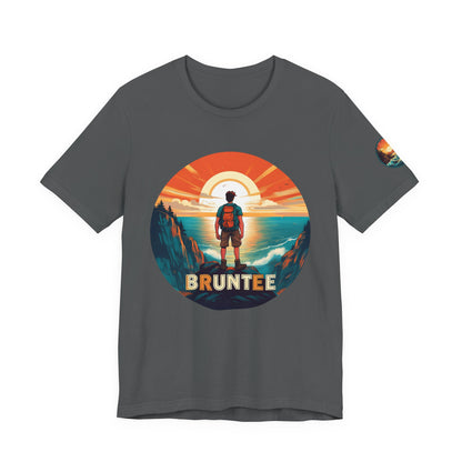 Men’s Retro Adventure Tee – Bruntee Graphic Shirt, Summer Travel & Beach Style, Gift for Explorers