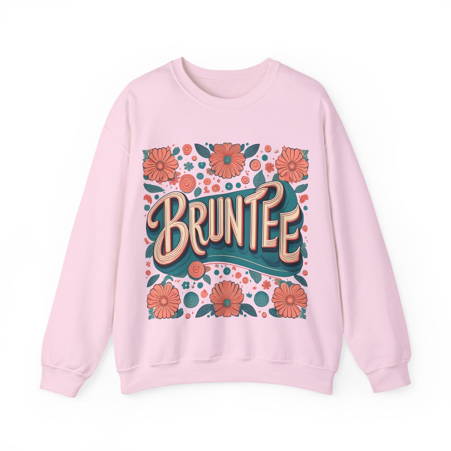 Women’s Retro Nostalgia Crewneck – 90s Y2K Groovy Graphic Sweater, Vintage Bruntee Style, Gift for Her