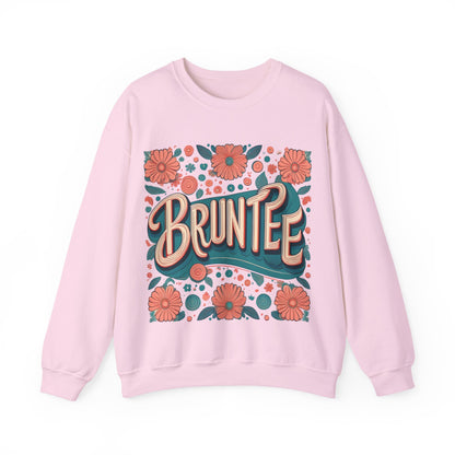 Women’s Retro Nostalgia Crewneck – 90s Y2K Groovy Graphic Sweater, Vintage Bruntee Style, Gift for Her