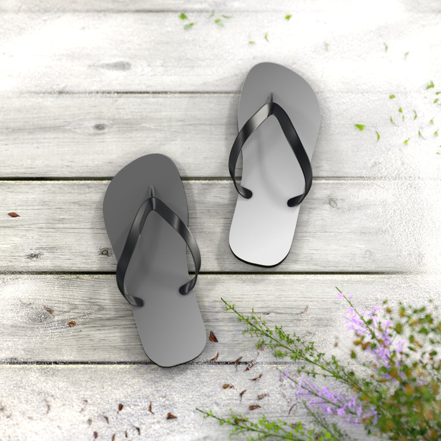 Minimalist Gray Flip Flops | His & Her Summer Sandals | Casual Beachwear | Lightweight Vacation Slides | Comfortable Everyday Footwear