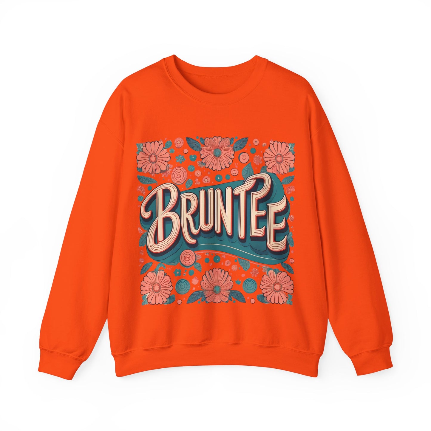 Women’s Retro Nostalgia Crewneck – 90s Y2K Groovy Graphic Sweater, Vintage Bruntee Style, Gift for Her