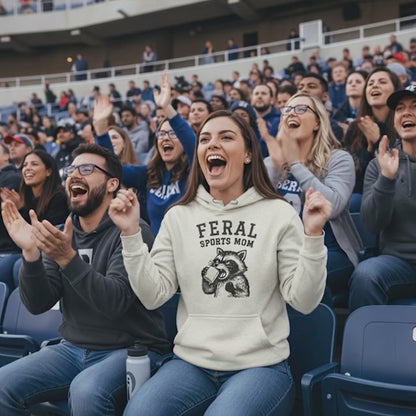 Bruntee Feral Sports Mom Hoodie – Funny Game Day Sweatshirt